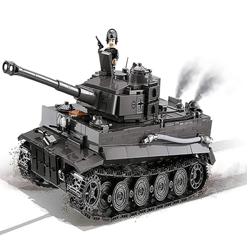 适用于cobi欧洲进口积木虎式重型坦克后期虎tiger深灰版2538
