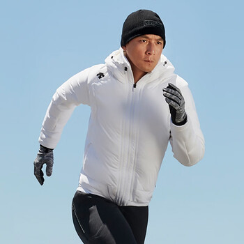 descente迪桑特 吴彦祖同款 男子可拆卸两件套羽绒服 d8431rdj45 白色