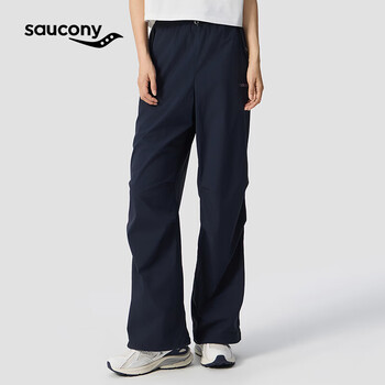 Saucony索康尼男女同款春夏复古休闲通勤舒适尼龙梭织长裤