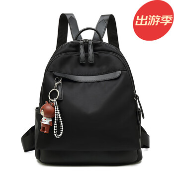 单件黑色双肩包【图片 价格 品牌 报价】-京东