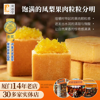 黄远堂简装原味凤梨酥福建厦门特产伴手礼礼盒传统中式糕点心零食 简装凤梨酥*3