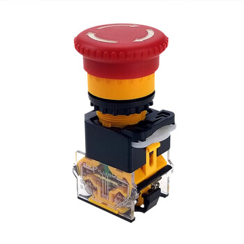 la3811zs急停按钮紧急断电制动按钮蘑菇头按压断电开关孔22mm基本款