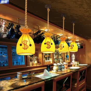 爵诺2022北欧美式酒吧装饰吊灯收银台奶茶店创意吧台餐厅饭店咖啡厅
