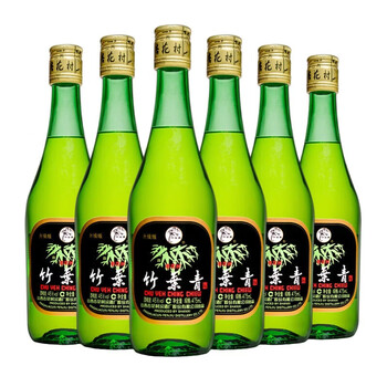 竹叶青酒 玻竹  山西杏花村汾酒  优质汾酒基酒 白酒 口粮酒 45度 475mL 6瓶 非原箱