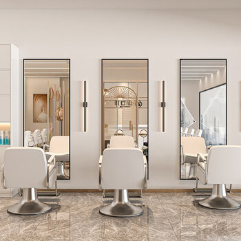 可狄理发店美发店专用镜子发廊网红美发镜台理发美颜镜子高清剪发镜壁