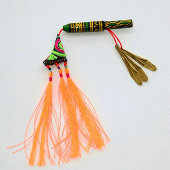 彝族口弦琴 彝族铜口弦彝族乐器 民族口弦大凉山彝族手工 绿盒3叶套装