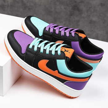 耐克nike特别的情侣鞋子2022新款aj板鞋男双色鸳鸯运动鞋女 糖果