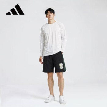 阿迪达斯（adidas）男裤五分裤运动型格休闲裤跑步训练透气短裤GP4833 M