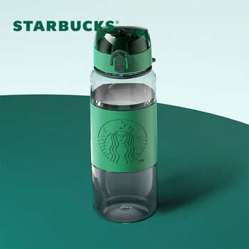 星巴克 经典绿色款 弹跳提绳杯 795ml 绿色