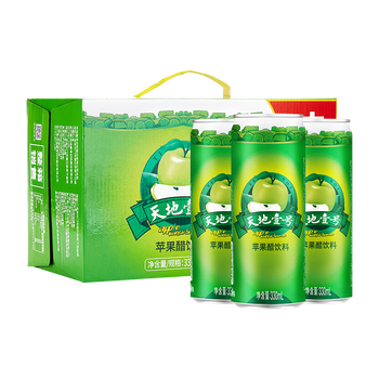 天地壹号苹果醋饮料330ml*15 健康低糖解腻解辣 年货礼盒 多喝醋有好处