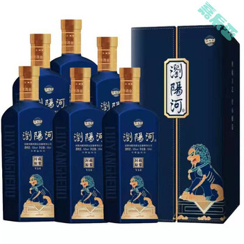 浏阳河酒 封藏原浆 52度浓香型白酒 500ml盒装 送礼品袋 500ml*6瓶 礼