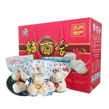 馋半仙 甘肃特产 兰州百合 鲜百合 新鲜百合 蔬菜礼盒礼品 180g2头/5