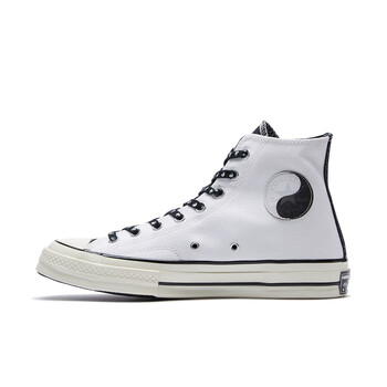 匡威converse1970s男女太极阴阳高帮帆布鞋休闲鞋164209c白色黑色米