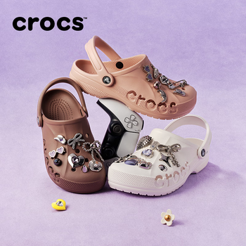 卡骆驰（CROCS）洞洞鞋贝雅男鞋女鞋轻便耐磨一脚蹬拖鞋休闲鞋|10126 白-100 43 (270mm)