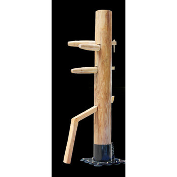 咏春拳木人桩吸盘式落地桩叶问桩 木人桩咏春拳木人桩 1.55米整木