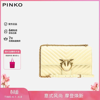PINKO【品高】女包CLASSIC斜跨链条燕子包轻奢礼物100941A0GK