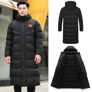 艾启森(aiqisen) 国家队运动大衣男长款体育生棉衣冬季训练服冬训羽绒