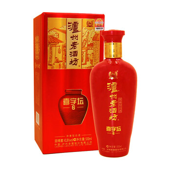 泸州老酒坊喜字坛(6 浓香型白酒 41.8度 500ml*1瓶 单瓶装