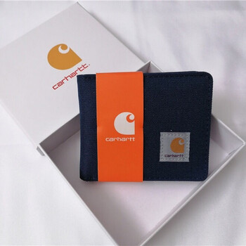 帆布钱包卡包名片夹钱包男帆布钱包carhartt 卡哈特钱包短款两折零钱