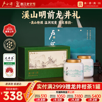 卢正浩绿茶钱塘龙井茶叶礼盒特级200g2026新茶叶明前长辈高档节日送礼