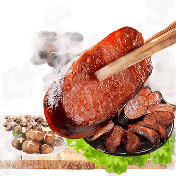 【峨眉山馆】非烟熏香菇香肠 500g袋装 四川特产 特色川味 四川农家土