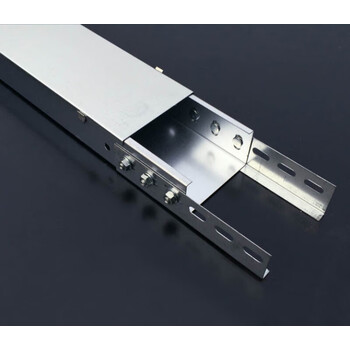 爱贝动听钢制镀锌金属槽式电缆桥架电线弱电式铁线槽 50*25*0.6mm