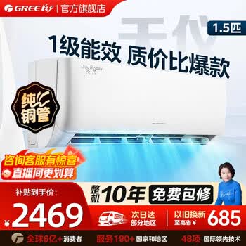 格力（GREE）空调 1.5匹 天仪 新一级能效 省电 变频冷暖自清洁 官方正品 大1匹 家用卧室挂机 家电以旧换新 天仪 1.5匹 一级能效【热销爆款】