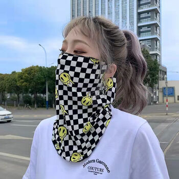 防晒围脖女士夏天防晒面罩骑行面罩遮脸护全脸防晒围脖脖套护颈冰丝