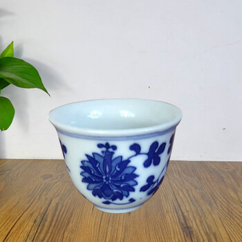 老式陶瓷小酒杯 陶瓷小酒杯1口酒盅家用老式5钱1两2两复古烧酒景德镇