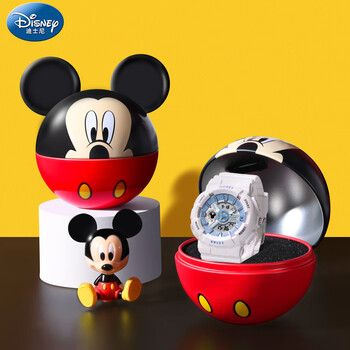 正港(zgo) 迪士尼手表女款学生运动机械初高中少女防水独角兽儿童女孩