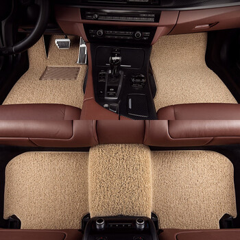 博紫适用于汽车脚垫汉兰达威兰达普拉多兰德酷路泽霸魔术爪汽米色防滑