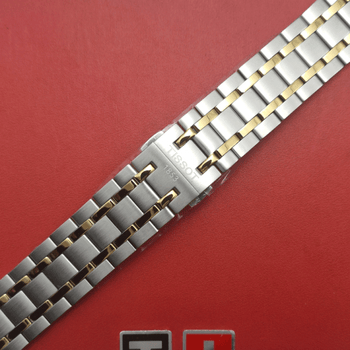 适用于天梭1853杜鲁尔系列t099原厂表带t099407at099408a原装精钢表链