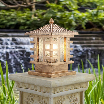 凯优美柱头灯太阳能led户外防水庭院大门口别墅柱子灯欧式仿古露台