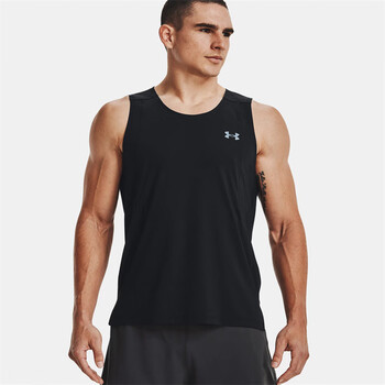 安德玛男子运动背心个性潮流透气吸汗速干1372300blackreflective001m