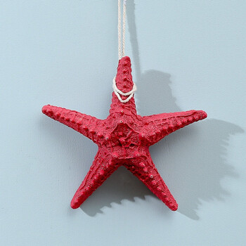 风格装饰背景墙儿童房卧室装饰品创意餐厅墙面3d立体小挂件 粉色海星