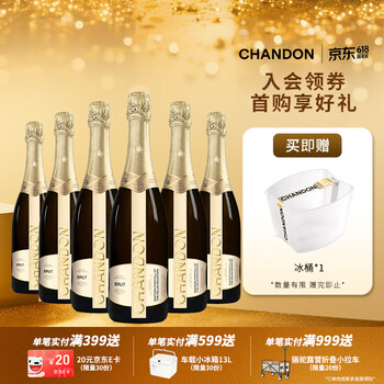 夏桐（Chandon）宁夏 天然高泡起泡酒 葡萄酒750ml*6 整箱 端午送礼