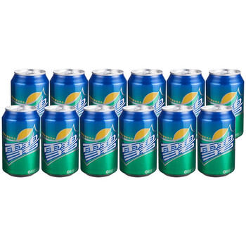 雪碧碳酸饮料饮料清爽柠檬味汽水整箱 雪碧 330ml/瓶*48瓶
