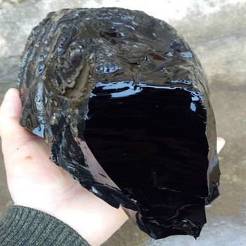 uhfr黑曜石原石大块黑曜石原石原矿吊坠料石刀料球料雕刻定做鱼缸装饰