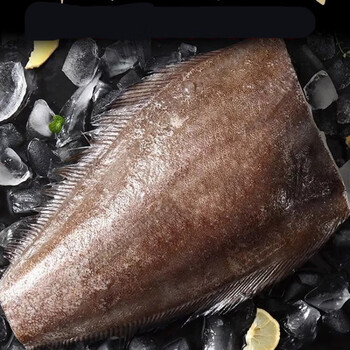 深海鲽鱼身新鲜鸦片鱼身格陵兰大比目鱼整条去头去尾新鲜冷冻 正宗