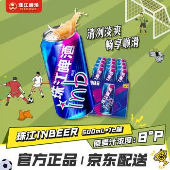 珠江啤酒（PEARL RIVER）8度 珠江InBeer啤酒 500ml*12听 整箱装 京东自营 618大促