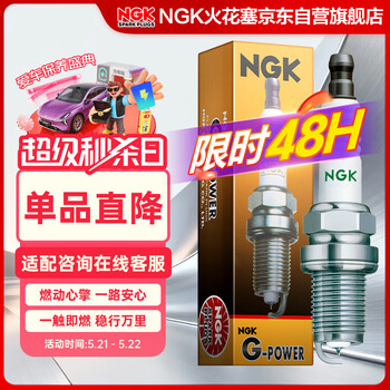 NGK火花塞铂金四只装昌河M70福瑞达M50大通G10双环SCEO