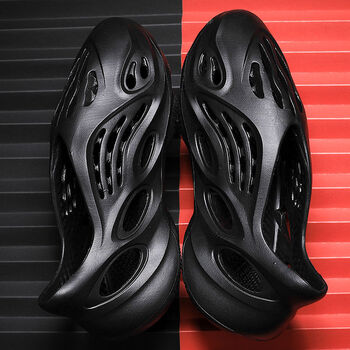 yeezy凉鞋椰子洞洞鞋男夏季ins凉鞋2022新款包头迷彩沙滩凉拖鞋潮