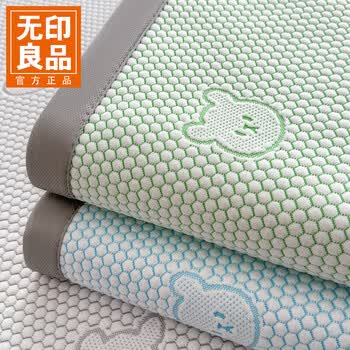 无印良品A类冰豆豆床单夏季凉感冰丝床笠罩宿舍席梦思床盖 【平铺款】冰皮熊-兰 150*200cm