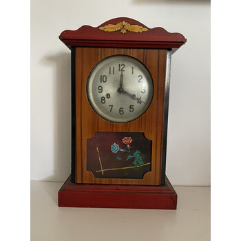 绿野客怀旧老物件老式座钟老式机械钟表摆件上弦钟表民宿农家乐复古