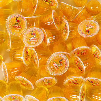 5zhe果肉果冻5斤装整箱蜜桔黄桃多口味散装小果冻布丁儿童零食 果肉