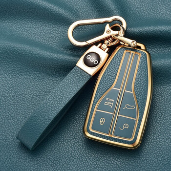 适用于2022款一汽红旗hs5钥匙保护套hs7汽车h5钥匙包h9壳h7扣智能高档
