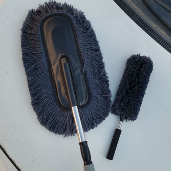 适用于汽车除尘掸子车用扫灰神器扫雪擦车拖把汽车清洁用品工具可伸缩