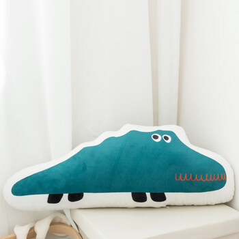 卡通异型抱枕可爱动物玩偶靠垫小孩子儿童房飘窗装饰枕宝宝靠枕 鳄鱼