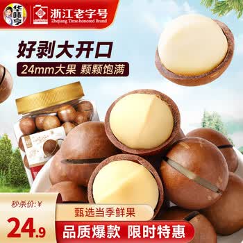 华味亨 450g夏威夷果 送礼坚果每日坚果年货办公休闲零食小吃 450g夏威夷果*1罐