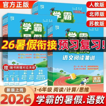 当当（DANGDANG.COM）2026秋学霸的暑假衔接作业一二三四五六年级上册下册暑假作业 语文阅读集训学霸课堂笔记数学计算思维题大通关复习预习 二升三 计算暑期大通关【数学人教版】